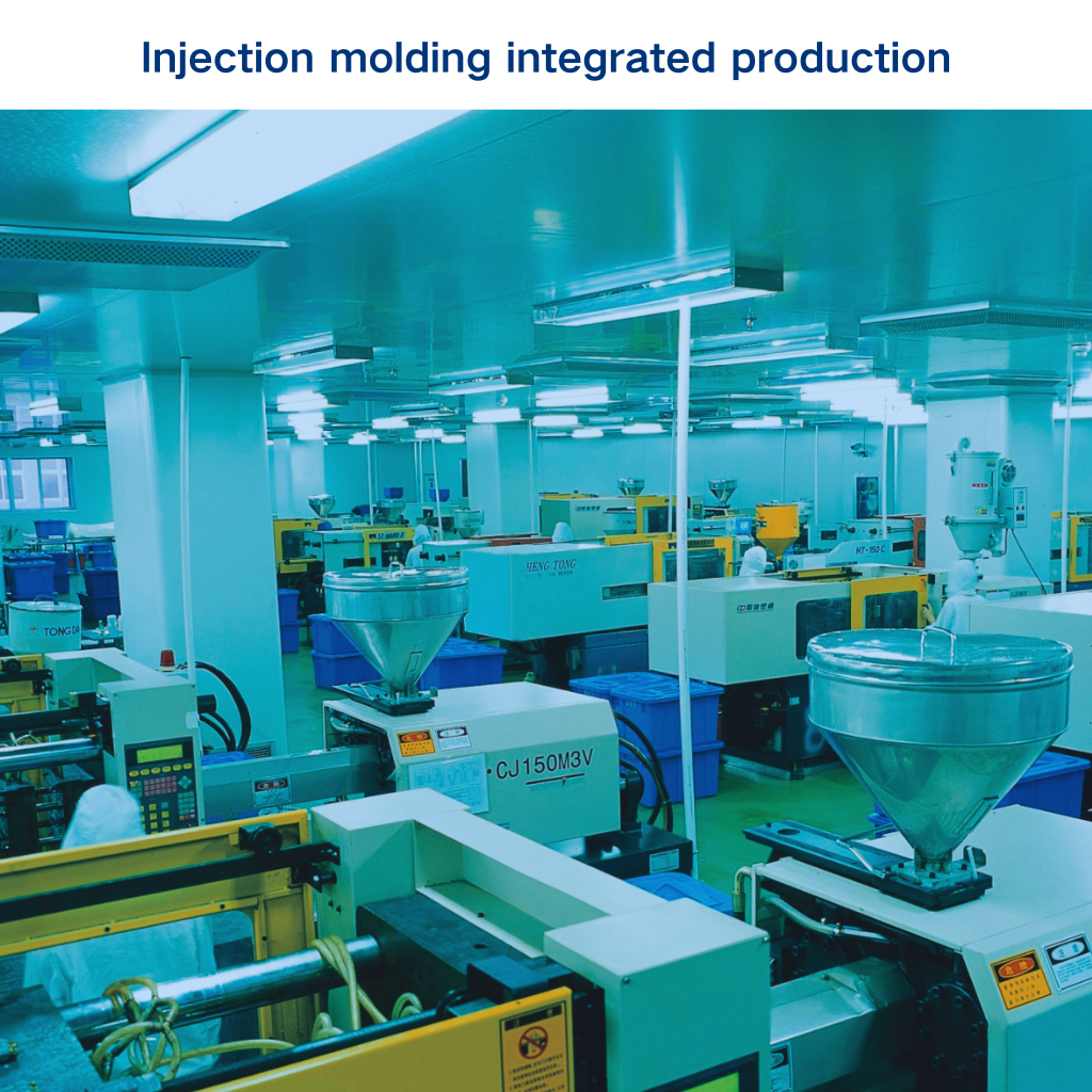 Injection molding integrated production